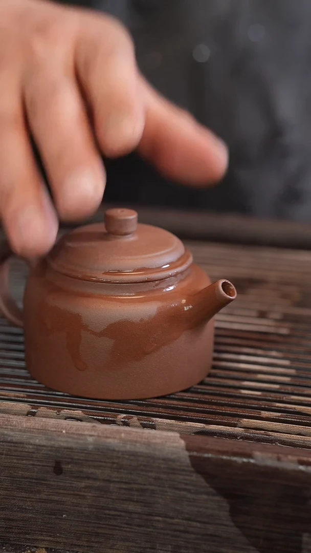 茶壶紫砂150cc 德中