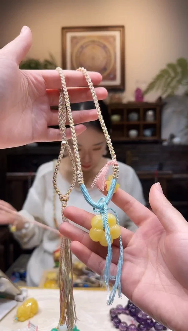 蜜蜡颈饰未镶嵌项链