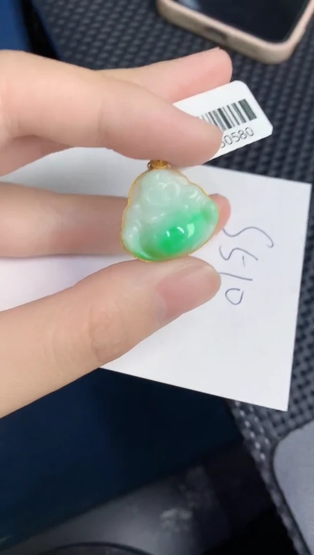 【闪购商品】翡翠颈饰18K金镶嵌000000000