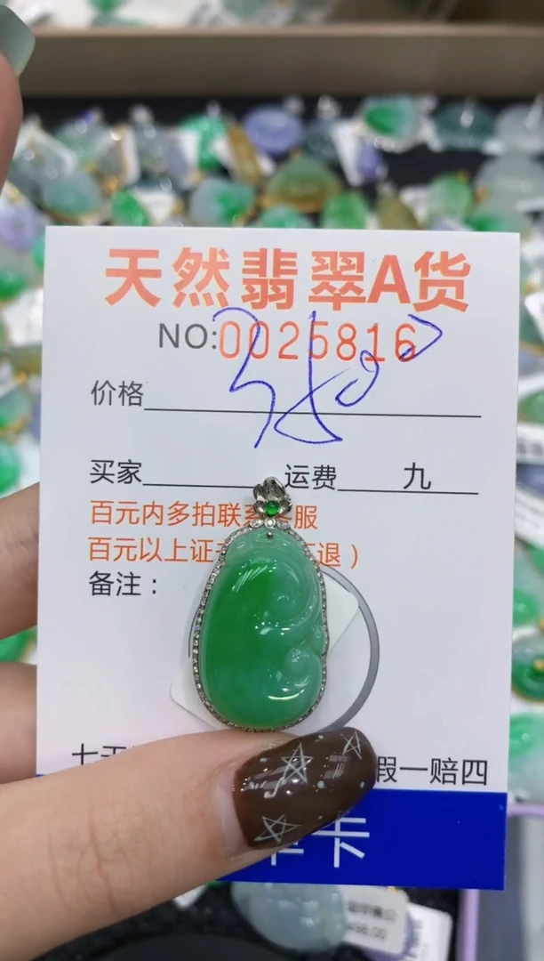 【闪购商品】翡翠颈饰18K金镶嵌11111111111