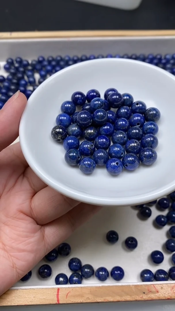 未镶嵌青金石散珠B715 青金石8mm10个8.8元