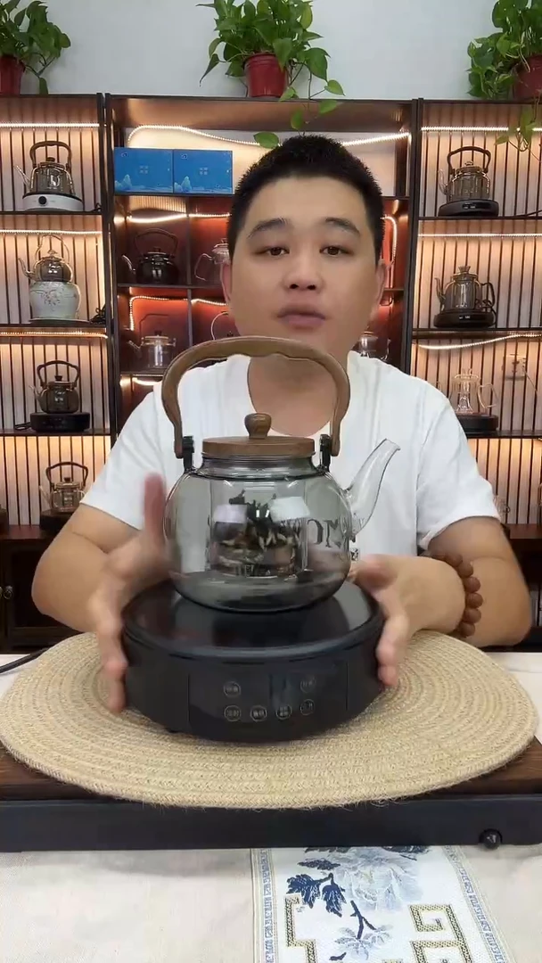 高硼硅玻璃吸管款黑炉子加1200壶