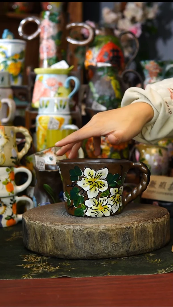 陶瓷155景德镇手工手绘釉下彩