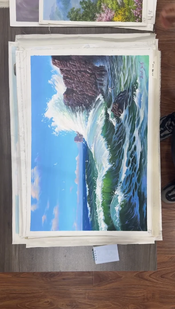 油画【22号】约50*70丨朝鲜原创纯手绘孤品油画丨顺丰包邮