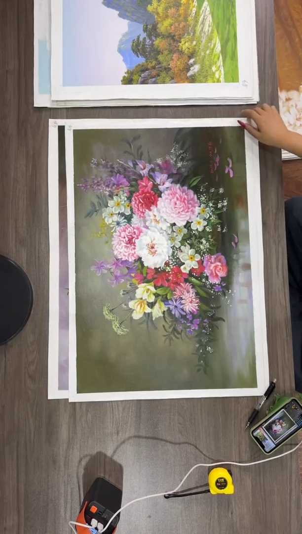 油画【67号】朝鲜原创纯手绘孤品油画丨顺丰包邮