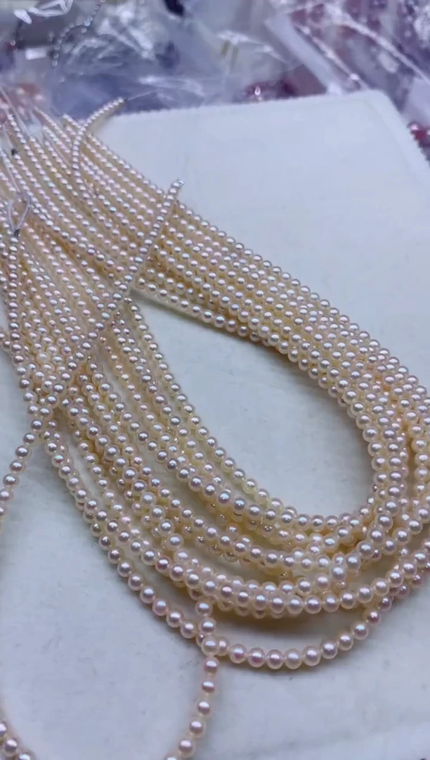 淡水珍珠合金项链多样性发其一，非无暇