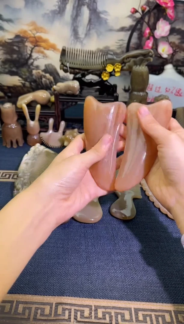 云南老白水爱心刮板一对