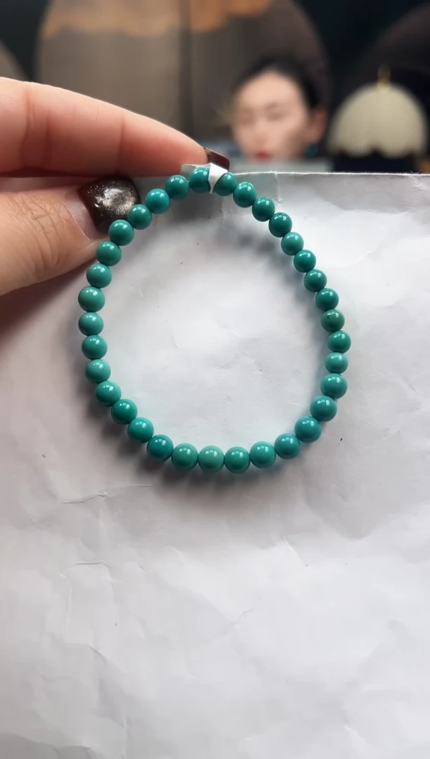 未镶嵌绿松石手串5mm+