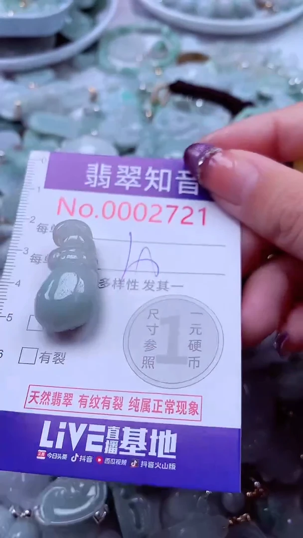 翡翠未镶嵌吊坠(不含链)2721