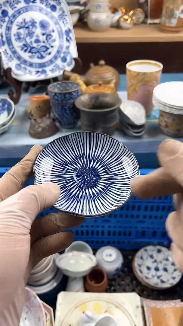 瓷片英歌瓷器满19.9包邮