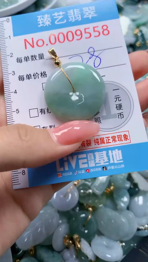 翡翠未镶嵌吊坠(不含链)9558