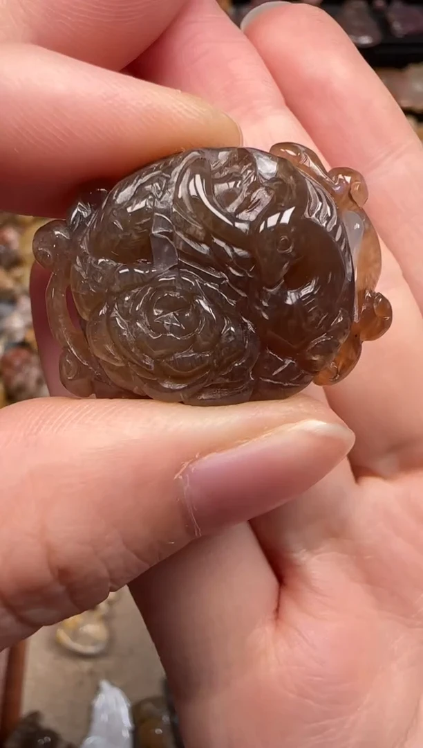 硅化珊瑚（珊瑚玉）未镶嵌颈饰276