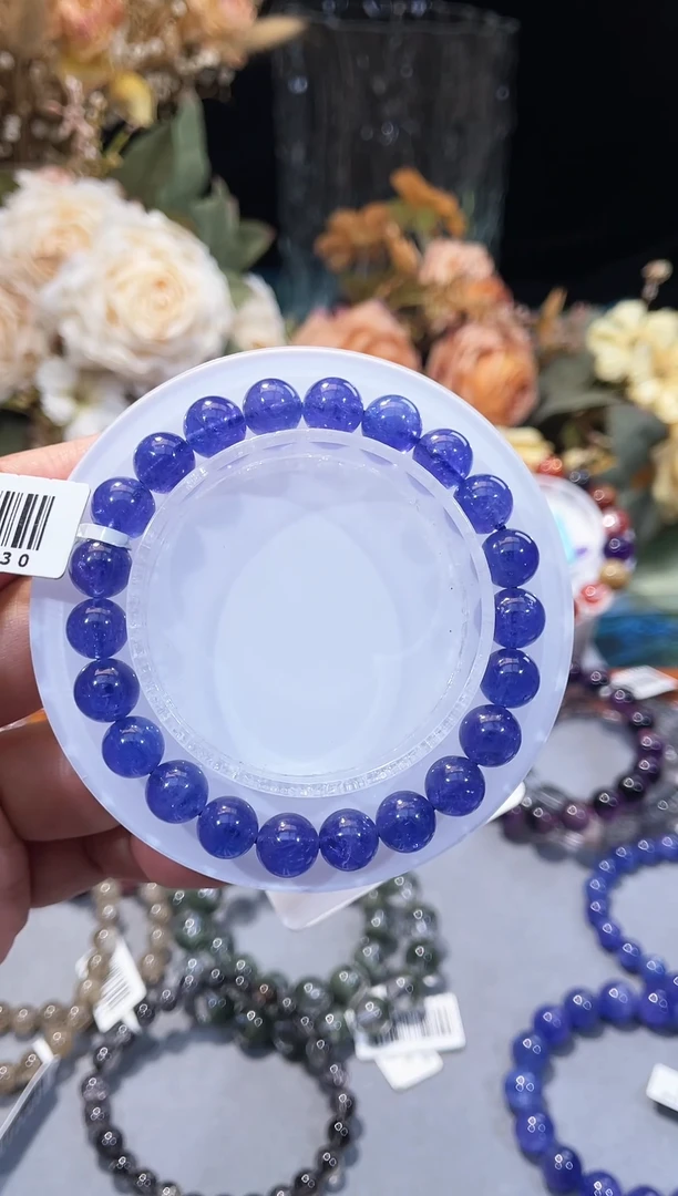 未镶嵌手链坦桑石-毕业级坦桑石9m+