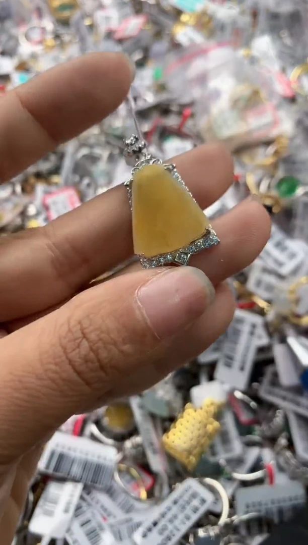 银S925镶嵌戒指翡翠12     3