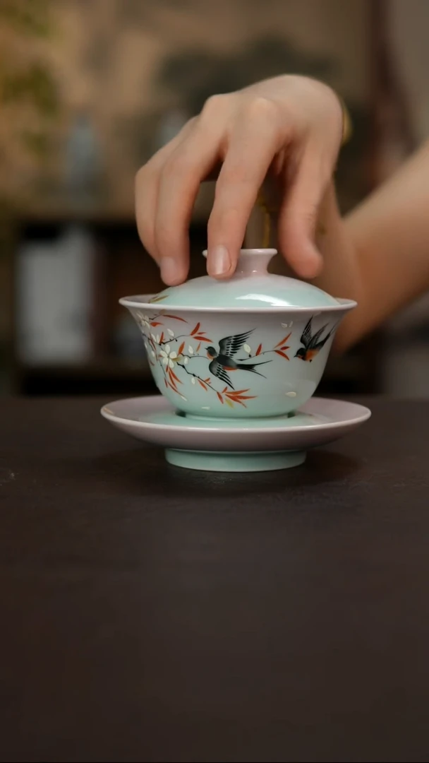 杯景德镇陶瓷杯碗柴烧多人