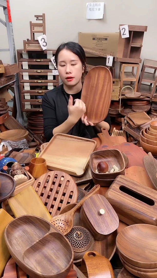 木 乌檀木异形盘30*20*2cm