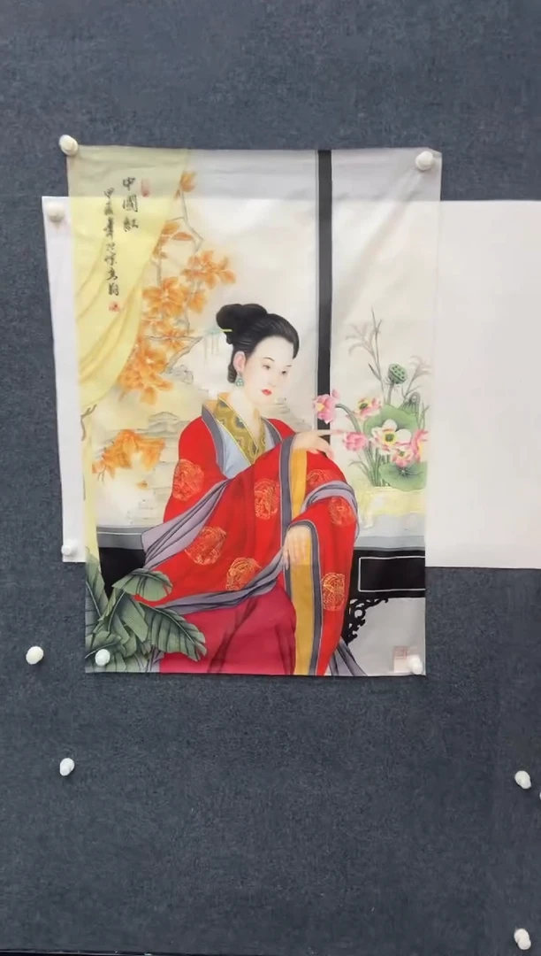 国画11.16-精选-冯高翔-丝绢-40红原