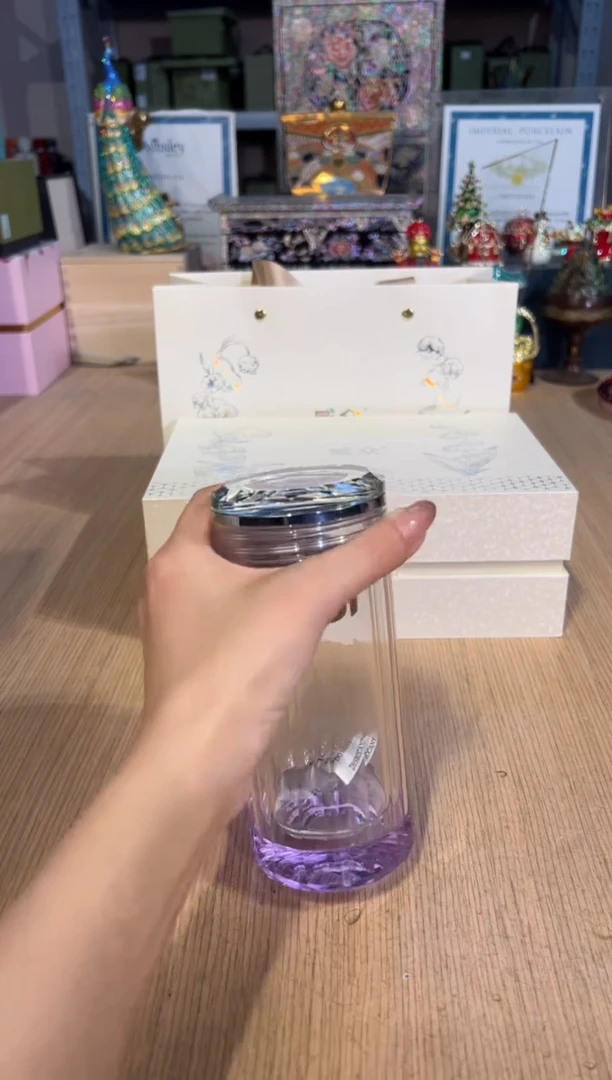 【闪购商品】杯77威众炫彩水晶杯280ML（紫）