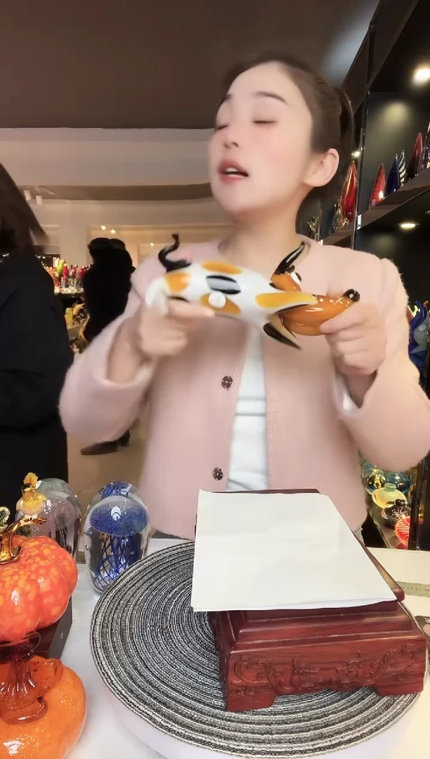 【闪购商品】茶盏纯手工热塑琉璃狗