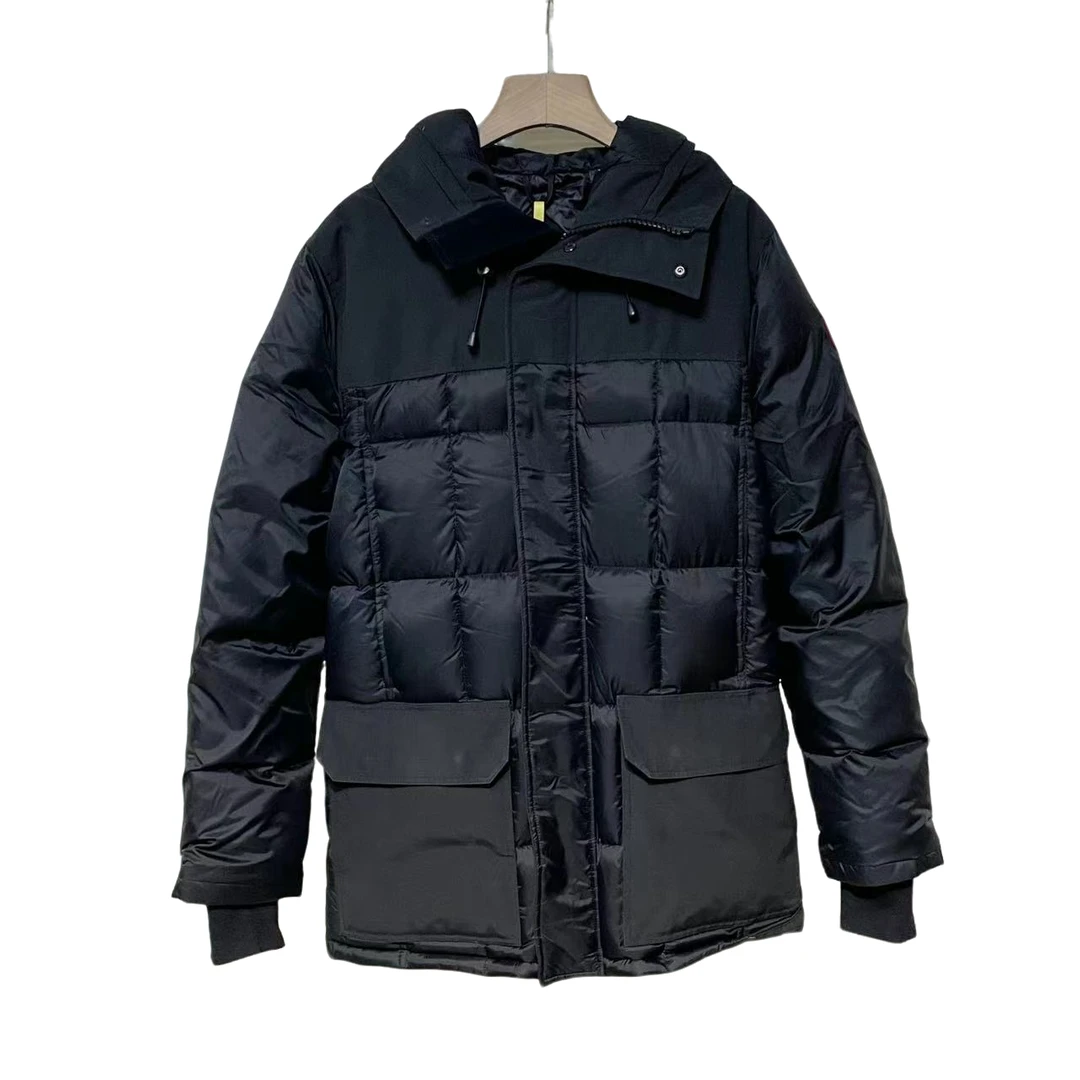 95新 加拿大鹅 黑色 百搭 羽绒服/XL码/XG-Y15156