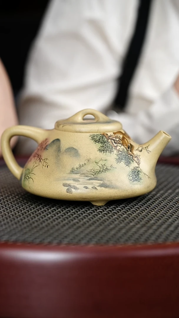 茶壶紫砂114YJB 本绿 子冶石瓢 230cc