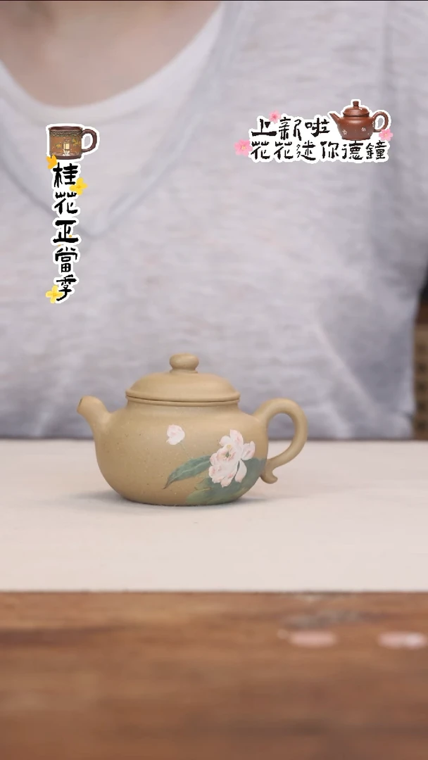 茶壶紫砂段泥荷花 仿古