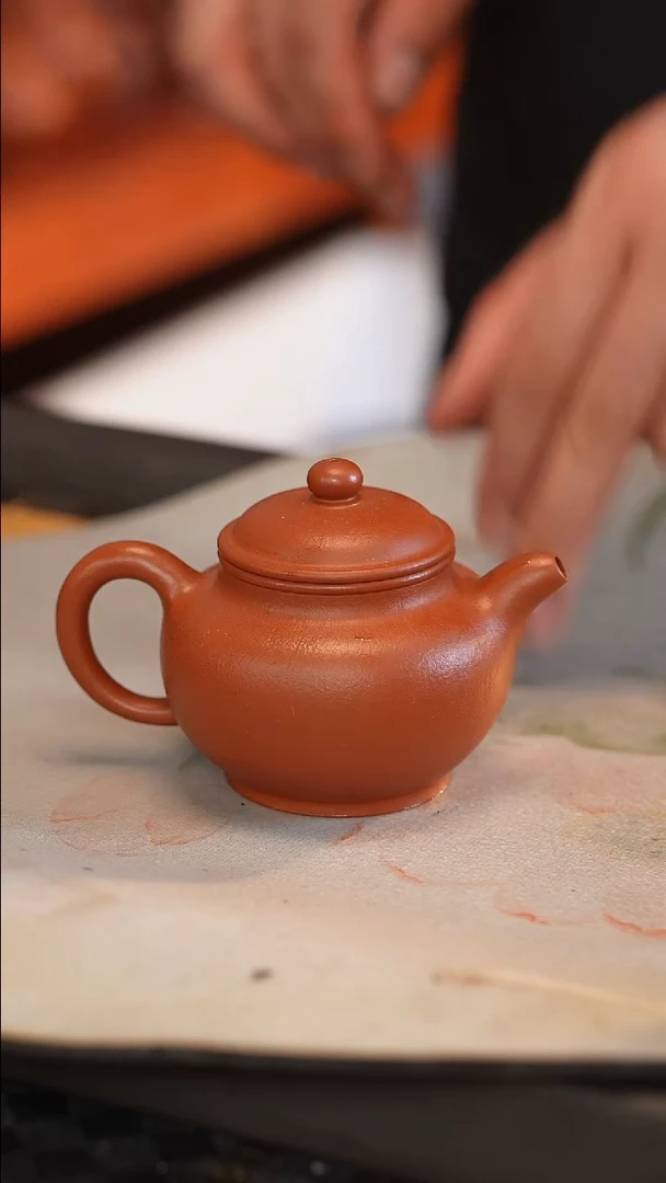 茶壶紫砂全手 大红袍 掇只 160cc