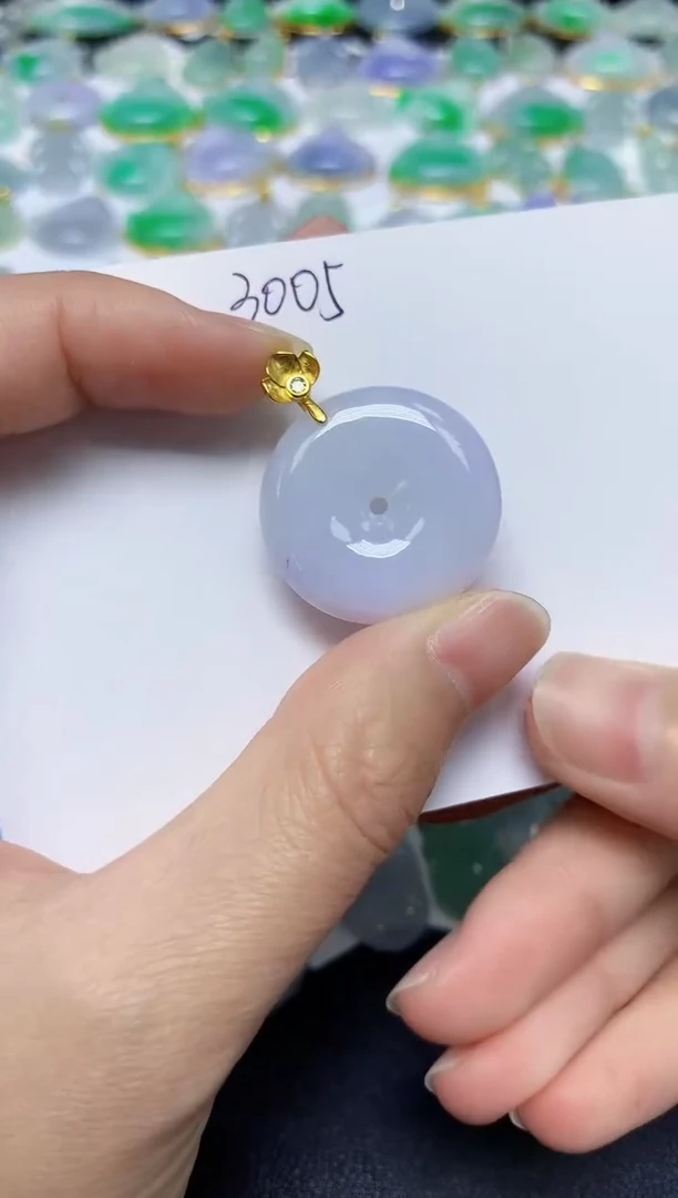 翡翠未镶嵌颈饰 天然缅甸翡翠A货