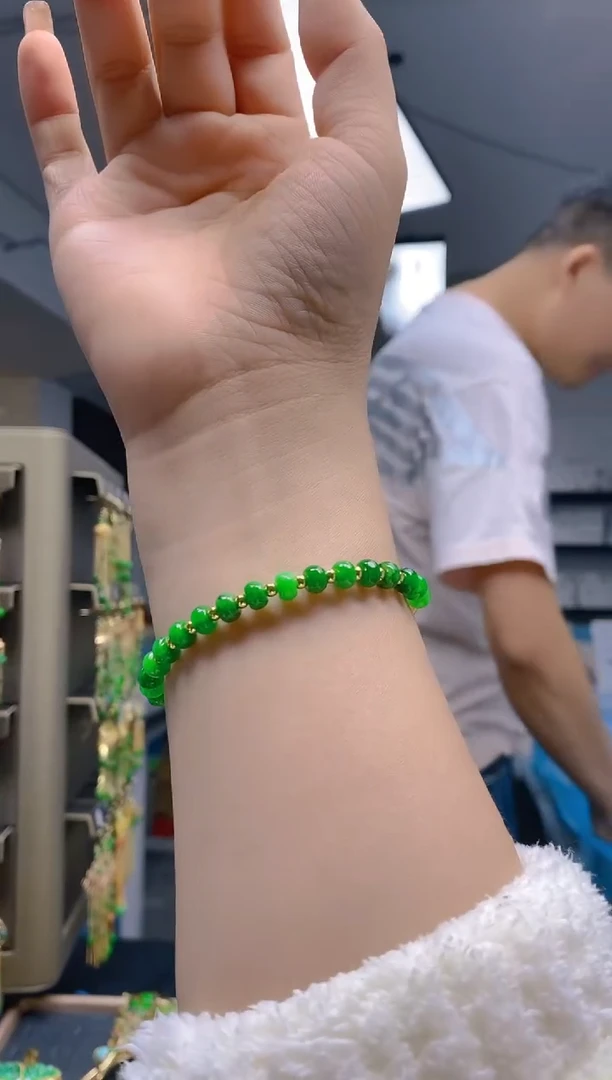 【闪购商品】翡翠耳饰合金0250翡翠锁骨链