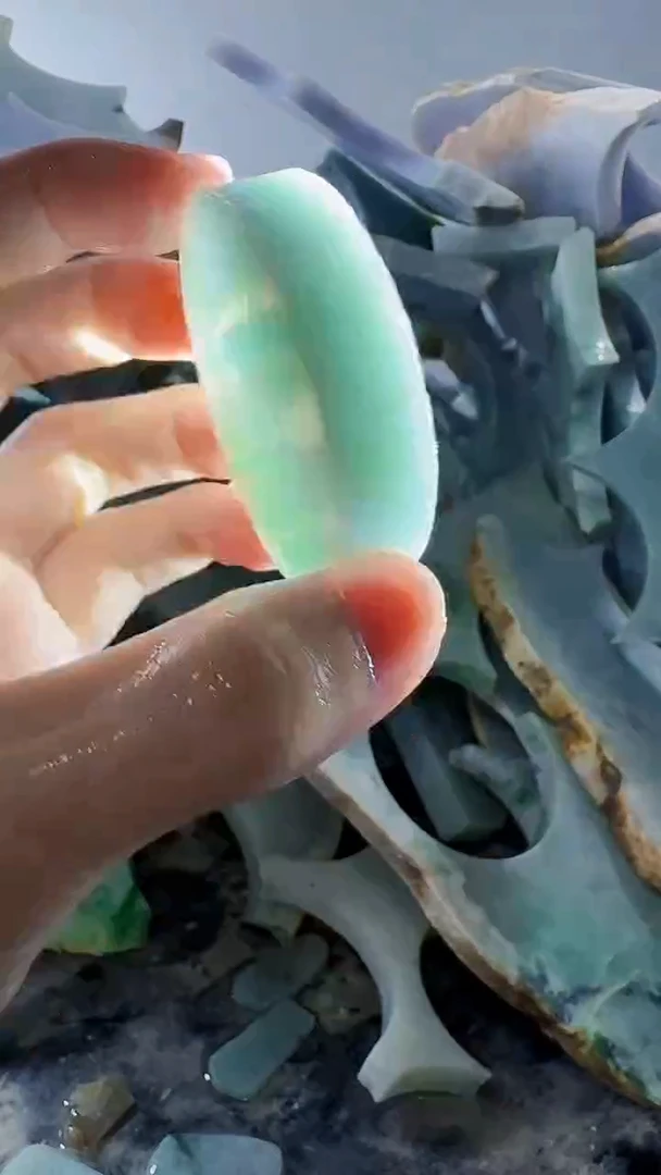 裸石翡翠缅甸翡翠A货文500