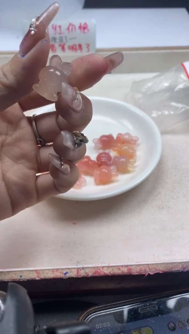 【闪购商品】玛瑙/玉髓颈饰未镶嵌x1011盐源兔子*1