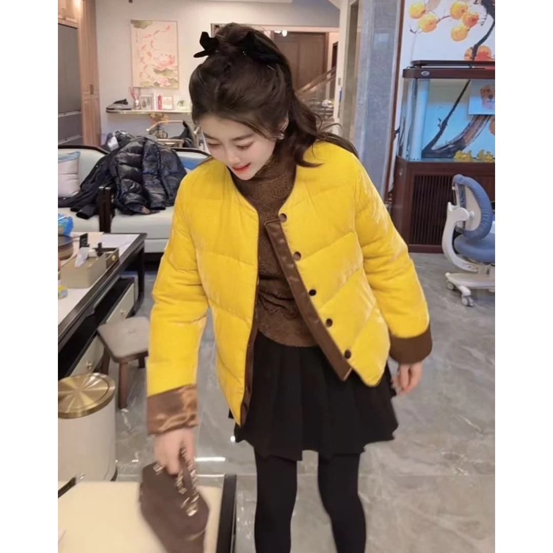 『 设计丝绒Y』简约设计百搭时尚高品质厚款羽绒服520