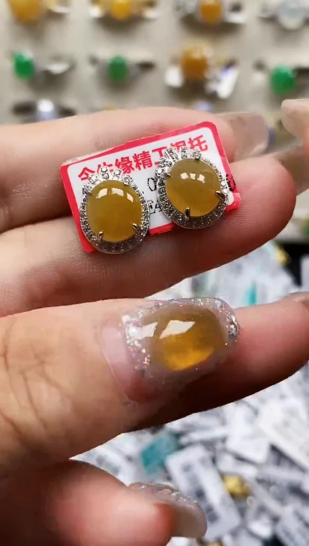 银S925镶嵌戒指翡翠0213
