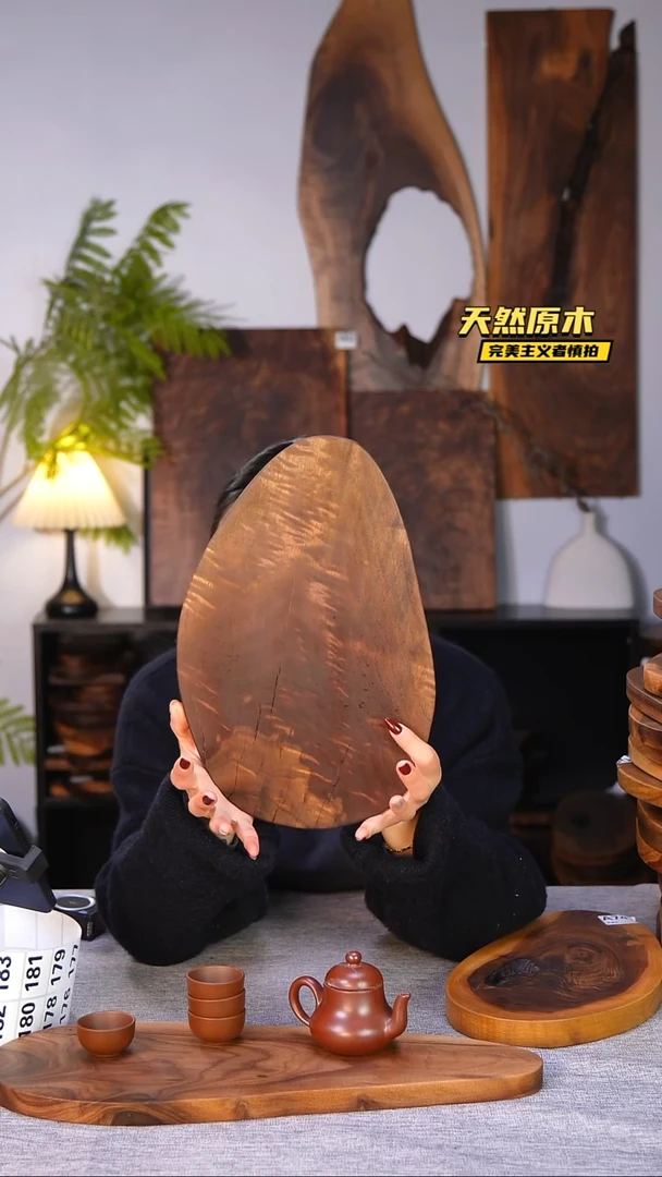 木北美黑胡桃原木.干裂疤结不属于商品质量问题完美主义者慎拍
