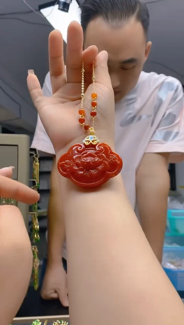 【闪购商品】翡翠耳饰合金0389翡翠锁骨链