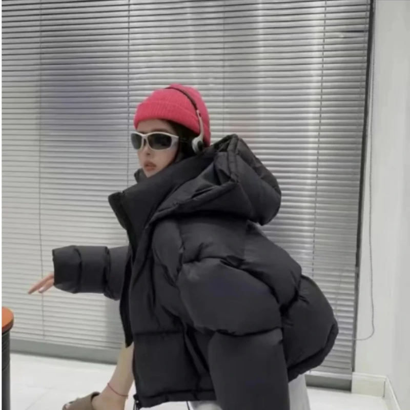 《哈》可脱卸帽鸭绒韩版羽绒服卖完清货过年