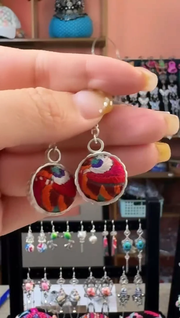 织绣艺枝独绣老绣饰品312