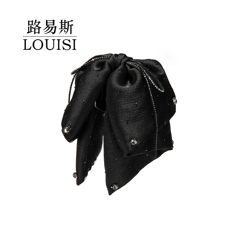 路易斯【墨渊】巴黎王妃MY1142后脑勺马尾飘带抓夹