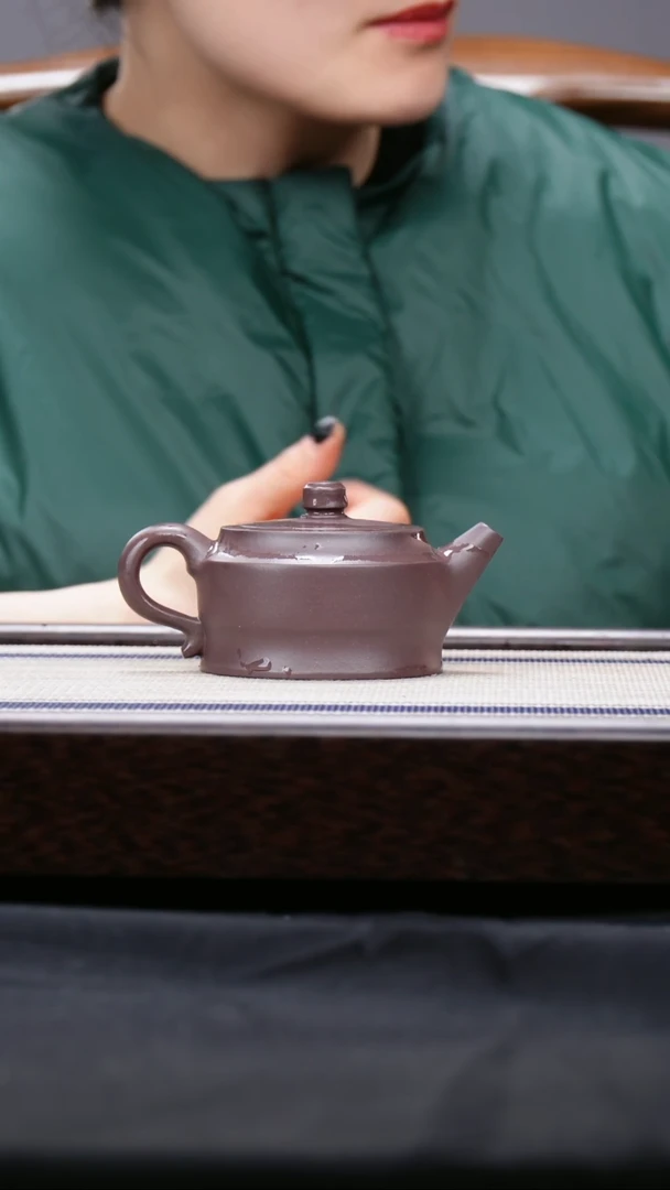 【闪购商品】紫砂茶壶四号井低槽青 磐石 老付