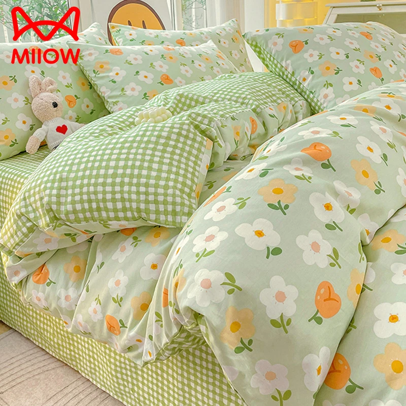 田园风纯棉被套单件100全棉被罩150x180x200x230宿舍单人被单罩4