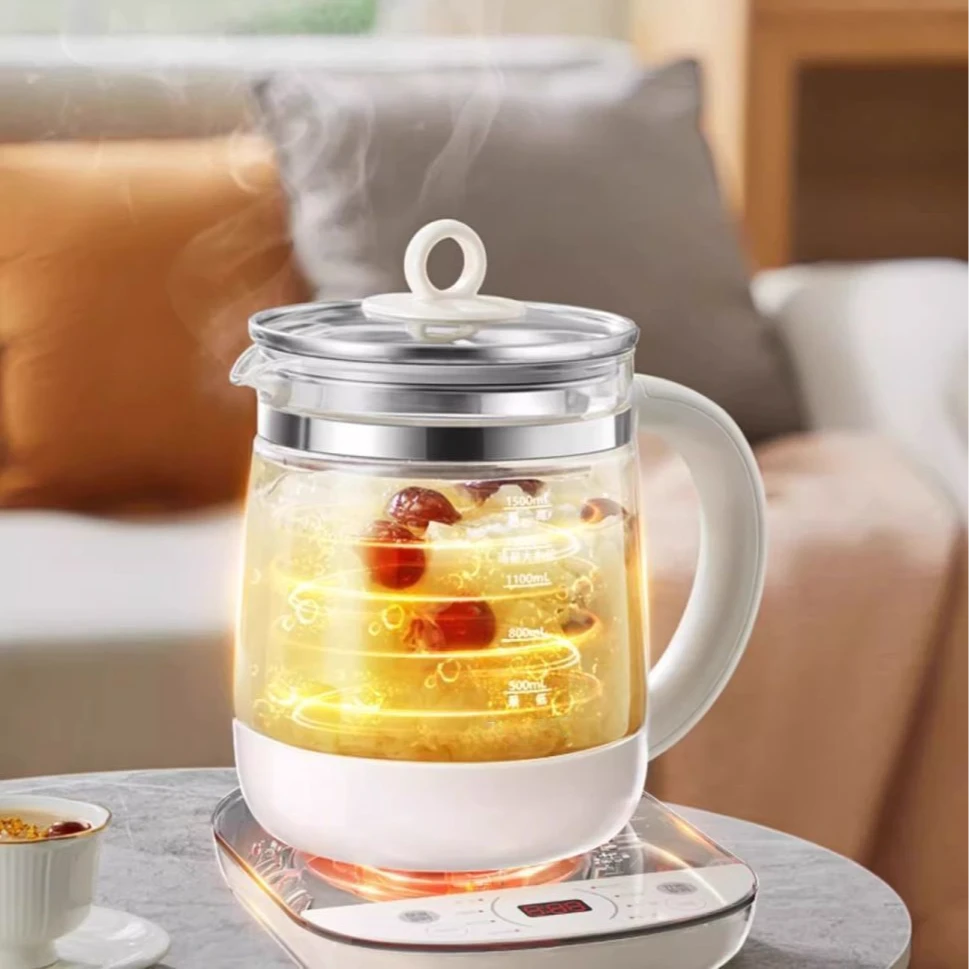 养生壶1.8L煮茶器花茶壶家用小型保温加厚玻璃办公室电茶壶
