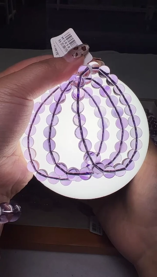 未镶嵌手串水晶紫水晶手串8m+ 多样性发一 M38583