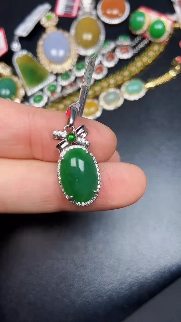 银S925镶嵌戒指翡翠2800