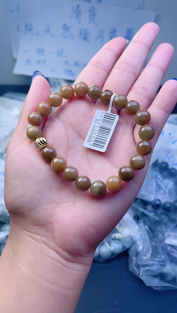 未镶嵌手链翡翠珠串