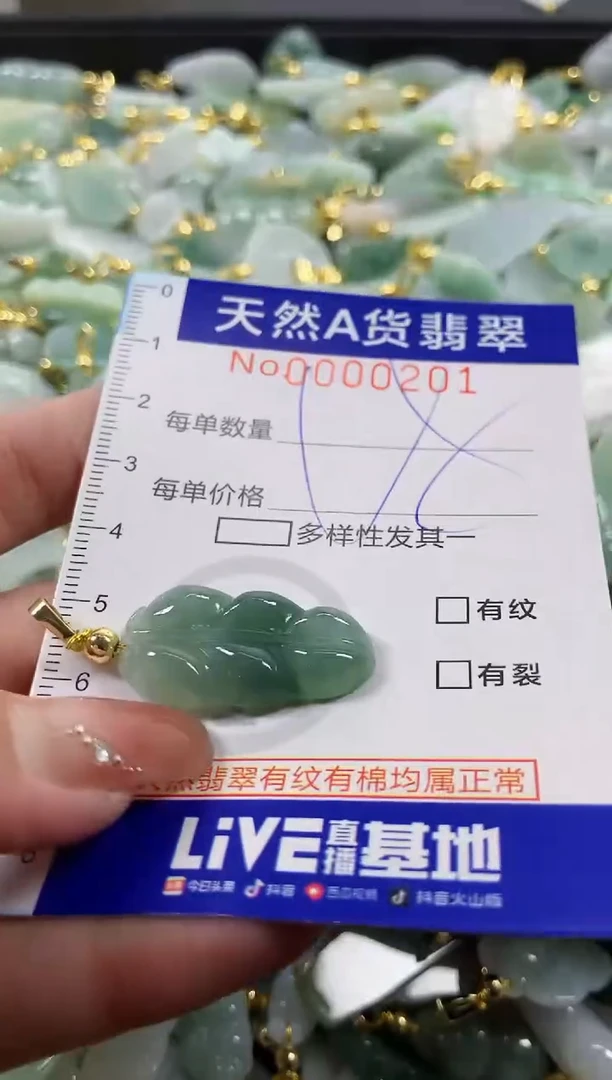 颈饰未镶嵌翡翠天然A货翡翠