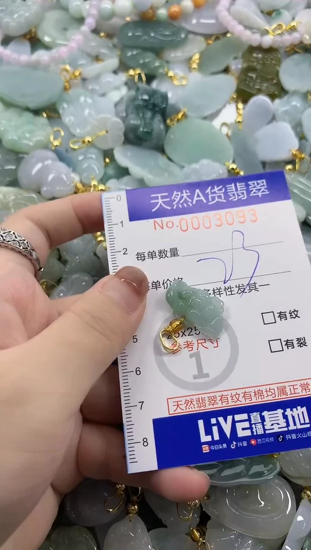 颈饰未镶嵌翡翠天然A货翡翠