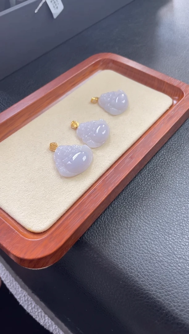 【闪购商品】翡翠颈饰18K金镶嵌吊坠多样性发一