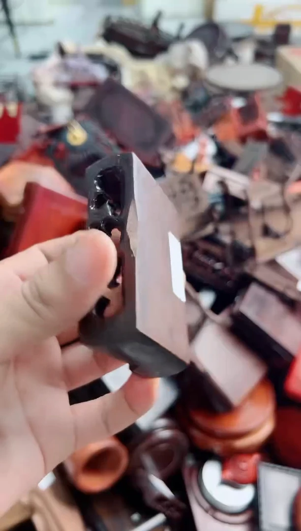 木362瑕疵红木小件底座处理