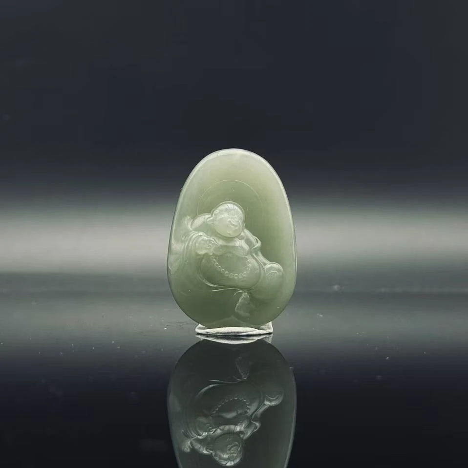 和田玉佛公吊坠7543