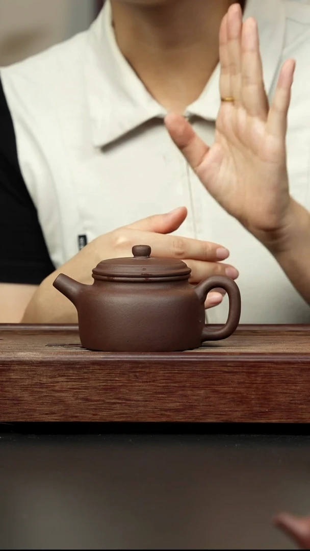 紫砂茶壶老紫泥 大亨德钟
